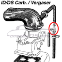 3-way-connector for breather hoses, used