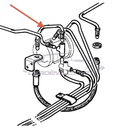 Brake pipe from 3 way to flexi