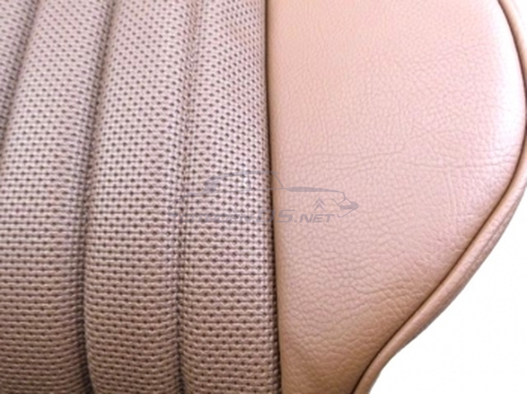 Seat covers front and rear leatherette/ skai tobacco brown &quot;Targa&quot;