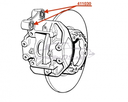 Caliper suspension rubbers, 'Diabolo', price per piece