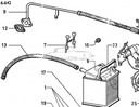 Water pipe on cylinderhead, 1968-1975