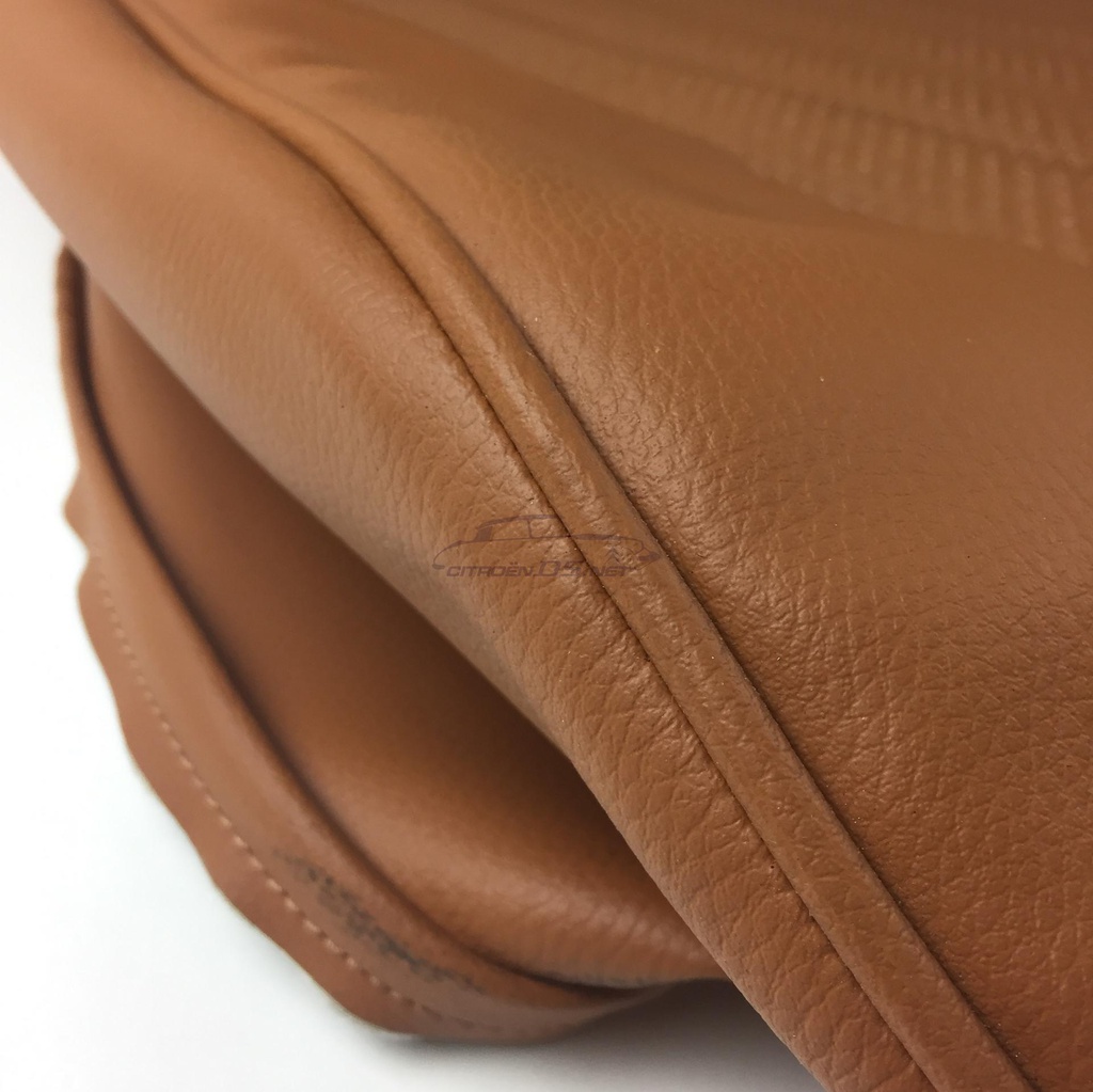 Front seat cover leatherette/ skai brown &quot;Targa fawn&quot; (1969-'71), for 1 seat