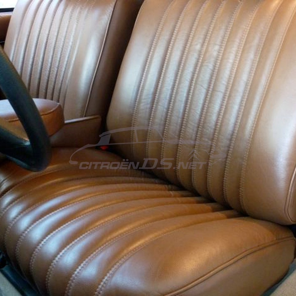 Front seat, light brown leather &quot;Fauve&quot;, replacement part.