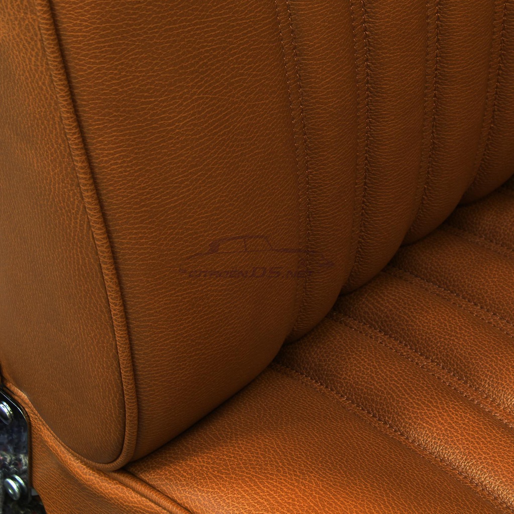 Front seat, light brown leather &quot;Fauve&quot;, replacement part.