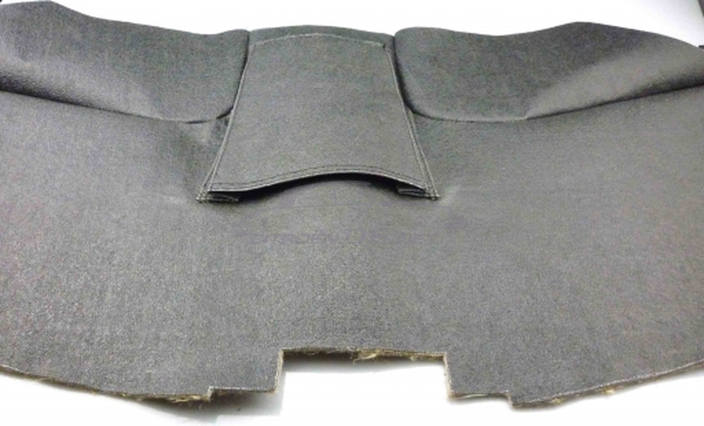 Engine cover carpet trim with map pocket, non-Pallas