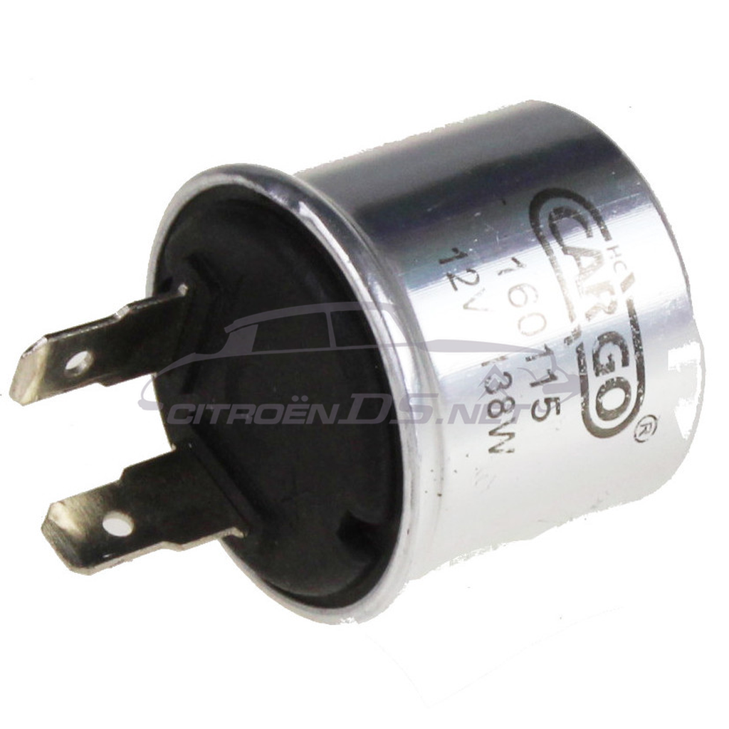 Relè lampeggiatore 12V con 2 connessioni in custodia in alluminio