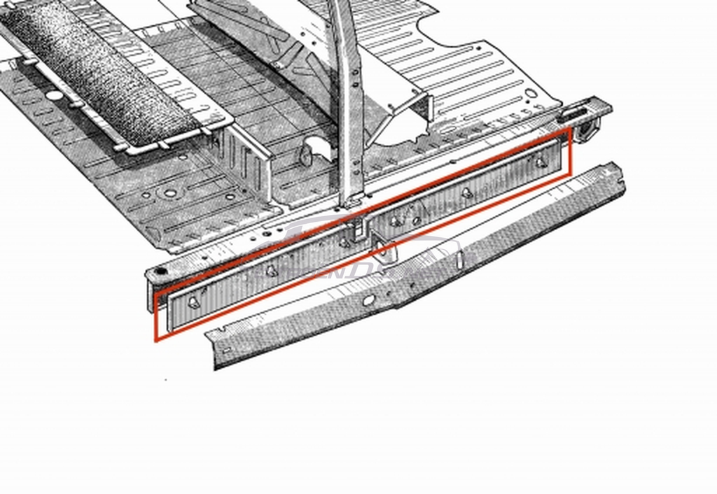 Reinforcement plate, sill, Break/Cabriolet, right side