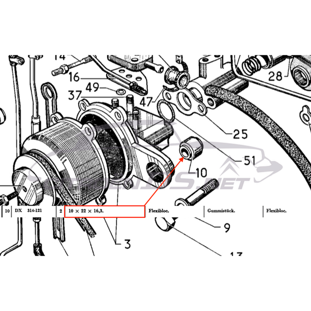 Boccola silenziosa regolatore centrifugo