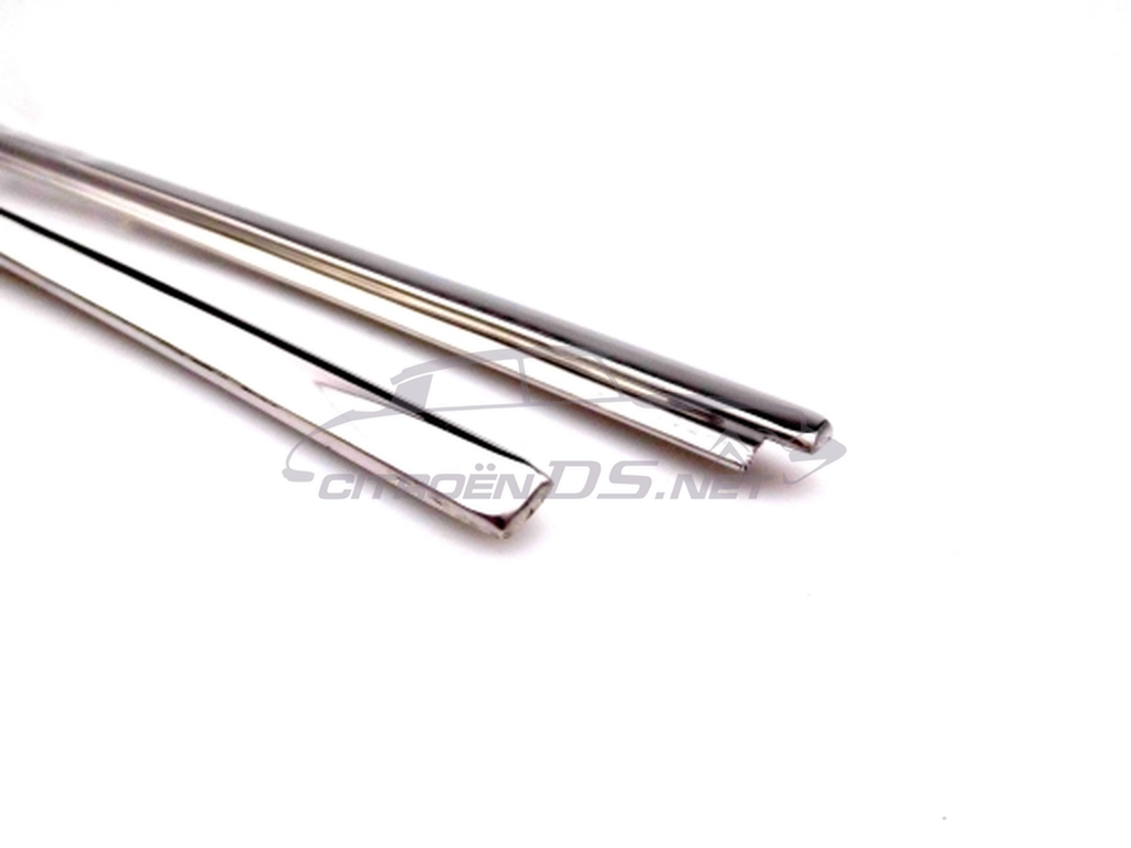 Stainless steel rail Door panel on side window, set of 2 pcs.