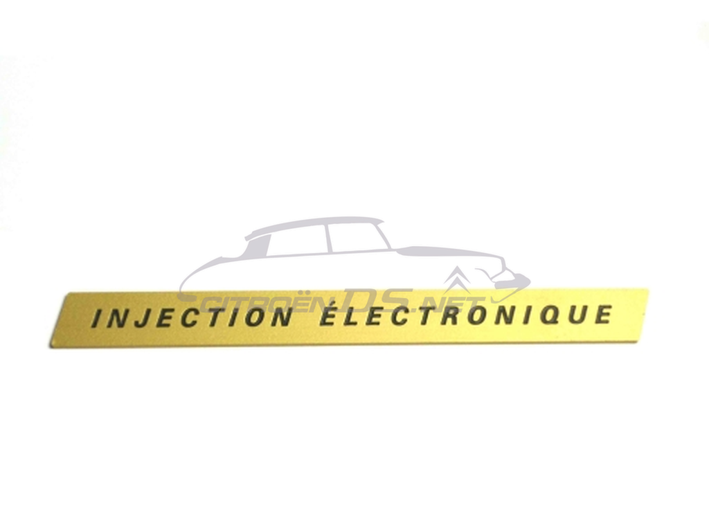 Sigle &quot;injection électronique&quot;