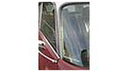 Wind deflector, clear acrylic, pair