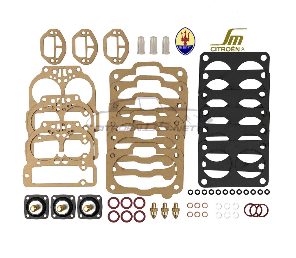 Vergaser Revisionssatz für SM / Maserati 3,0 Liter, Set v. 3