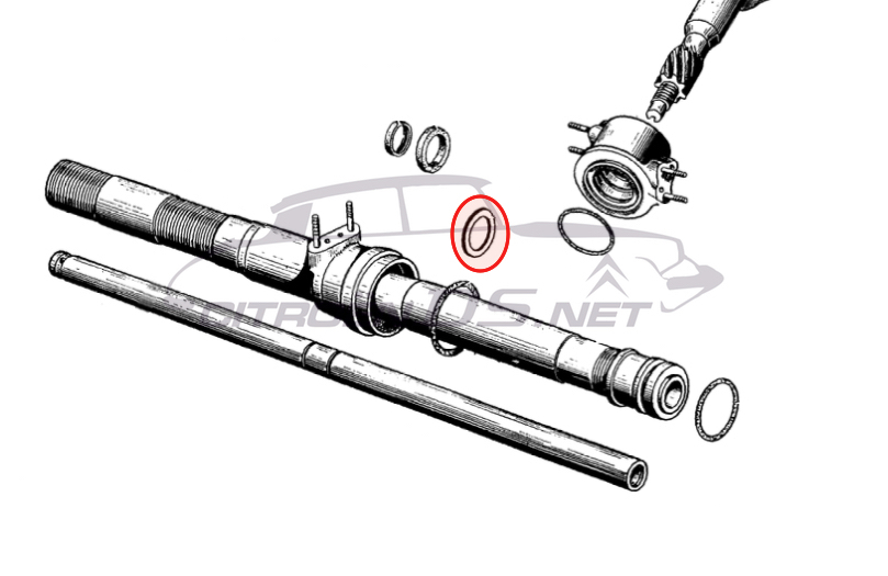 Sealing ring for steering rack &lt;-12/1963