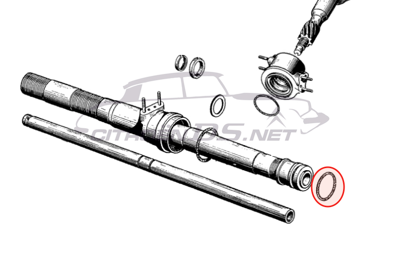 Rubber ring in steering rack &lt;-12/1963