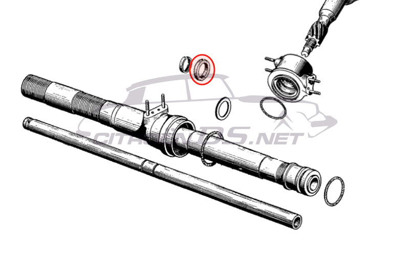 Sealing ring in steering rack &lt;-1964