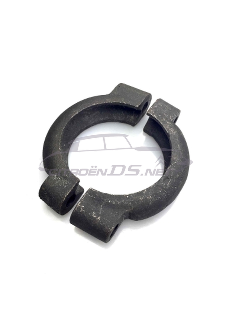 Cast iron clamp elbow 2-part Ø57mm