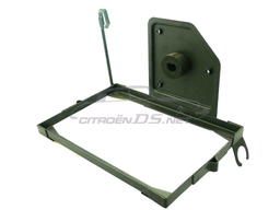 [207058] Battery securing frame, left side battery, galvanised/black