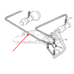 [308331] Hydraulic pipe to right rear suspension cylinder