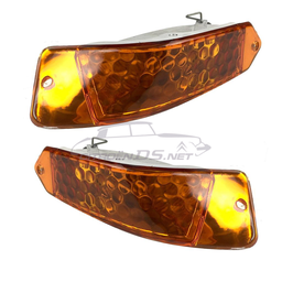 [616260] Indicator orange, front, pair, 1955-1967