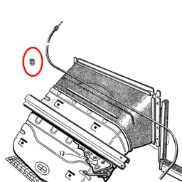 [205641] Arrêtoir de gaine d'aeration sur radiateur