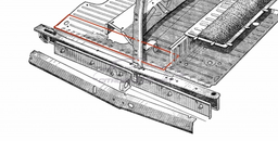 [512235] Longeron de plancher comme l'origine gauche large