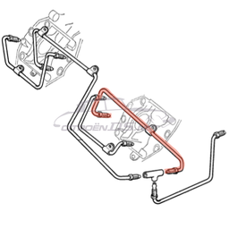 [411028] Brake pipe from 3-way-connector to left brake caliper