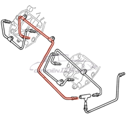 [411029] Brake pipe from 3-way-connector to right brake caliper