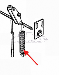 [205013] Rückhol- Feder an Gasgestänge
