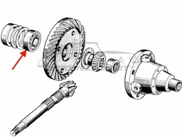 [104706] cuscinetto a rulli conici di differenziale, 40x80x18