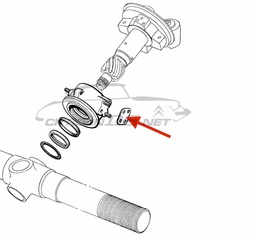 [309005] Sealing plate for steering rack, n.o.s.