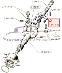 [309021] Anello in gomma per il giunto girevole dello sterzo, LHS