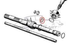 [309024] Joint en fibre sur tige de commande de crémaillère &lt;-12/1963
