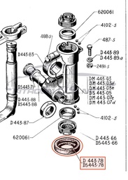 [410468] Tappo in gomma per relè sterzo inferiore 1961-1965, n.o.s.