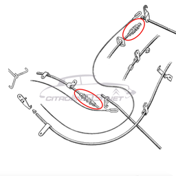 [616514] Staubmanschette Bowdenzug Scheinwerfer-Höhenbetätigung, pro Stück