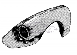 [514001] Kotflügel vorne links &lt;-'67 AT